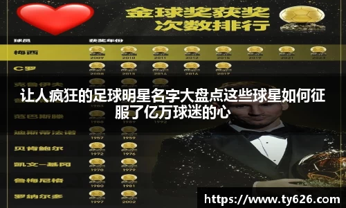 让人疯狂的足球明星名字大盘点这些球星如何征服了亿万球迷的心